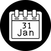 Januar 31 Vektor Symbol