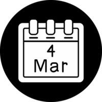 März 4 Vektor Symbol