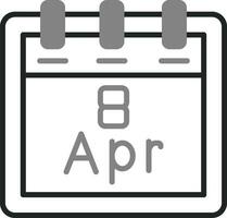 April 8 Vektor Symbol