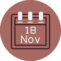 November 18 Vektor Symbol
