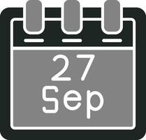 September 27 Vektor Symbol