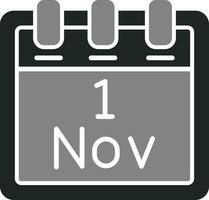 November 1 Vektor Symbol