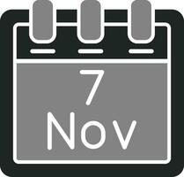 November 7 Vektor Symbol
