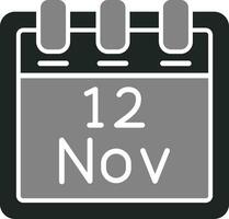 November 12 Vektor Symbol