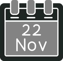 November 22 Vektor Symbol