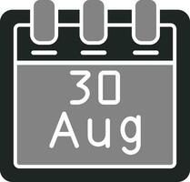 August 30 Vektor Symbol