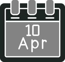 April 10 Vektor Symbol