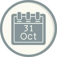 Oktober 31 Vektor Symbol