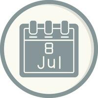 Juli 8 Vektor Symbol