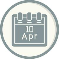 April 10 Vektor Symbol