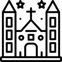 Liniensymbol für Diözesen vektor