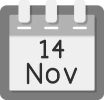 November 14 Vektor Symbol