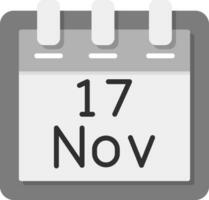 November 17 Vektor Symbol