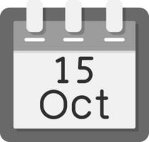 Oktober 15 Vektor Symbol