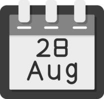 August 28 Vektor Symbol