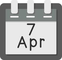 April 7 Vektor Symbol