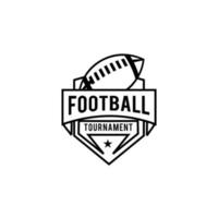 American Football Team Linie Logo Icon Design Vektor