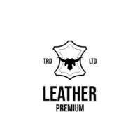 läder hantverk logotyp ikon design vektor