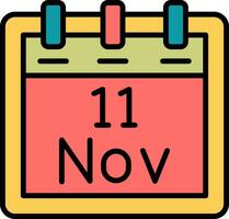 november 11 vektor ikon
