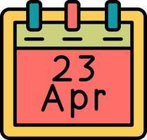 April 23 Vektor Symbol