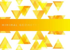 Orange Dreiecke abstrakt Technik geometrisch minimal Hintergrund vektor