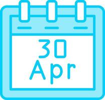 April 30 Vektor Symbol