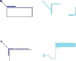 hud aufbieten, ausrufen, zurufen Titel mit geometrisch Form. isoliert auf Weiß Hintergrund. Vektor Illustration Satz.