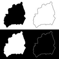 bubanza Provinz Karte, administrative Aufteilung von Burundi. vektor