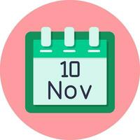 November 10 Vektor Symbol