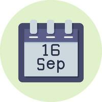September 16 Vektor Symbol