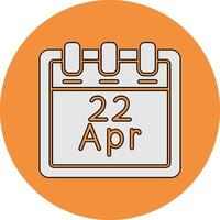 April 22 Vektor Symbol