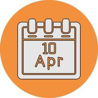 April 10 Vektor Symbol