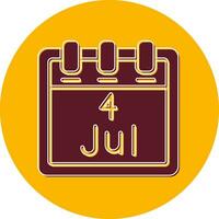 Juli 4 Vektor Symbol