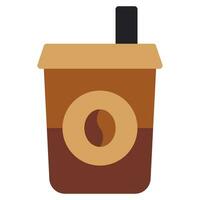 Eis Kaffee Symbol vektor