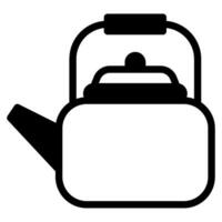 Wasserkocher-Kaffee-Symbol vektor