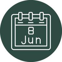 Juni 8 Vektor Symbol