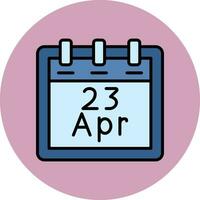 April 23 Vektor Symbol