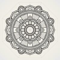 mandala blomma dekoration vektor. lämplig för henna, tatueringar, foton, färg böcker. islam, hindu, buddha, Indien, Pakistan, kinesiska, arab vektor