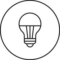 Vektorsymbol für LED-Lampe vektor