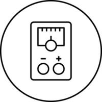 Voltmeter-Vektorsymbol vektor