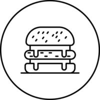 Käse Burger Vektor Symbol