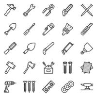 Werkzeuge-Icon-Set - Vektor-Illustration. vektor