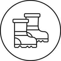 Gummi Stiefel Vektor Symbol