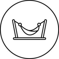 Hängematte-Vektor-Symbol vektor