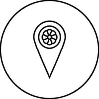 Spa Locator Vektor Symbol