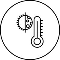 Thermostat-Vektorsymbol vektor