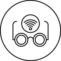 Smart-Brille-Vektor-Symbol vektor