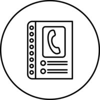 Telefonbuch-Vektorsymbol vektor