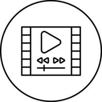 Video-Player-Vektorsymbol vektor