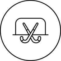 Feldhockey-Vektorsymbol vektor
